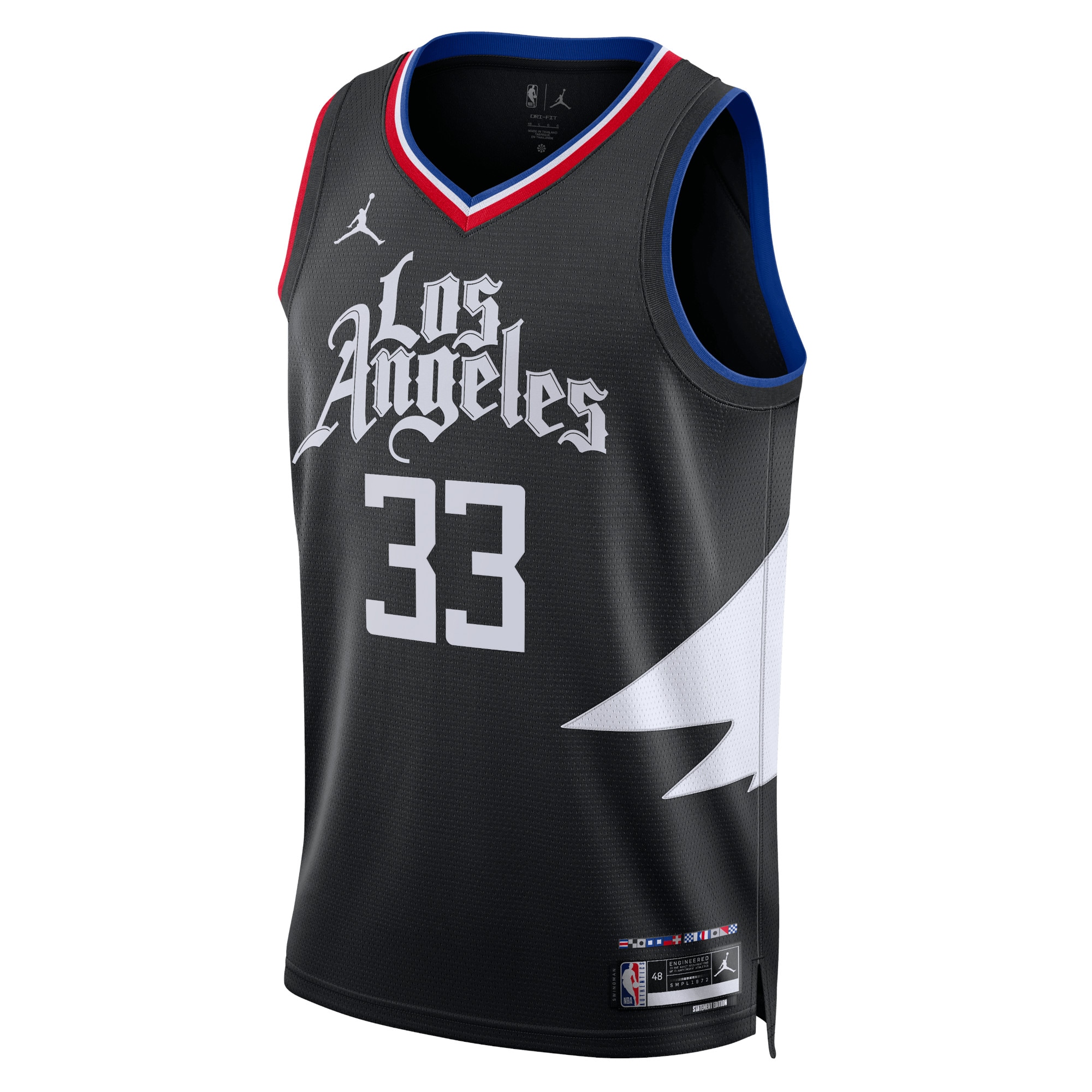 Los Angeles Clippers Jordan Statement Edition Swingman Jersey - Black - Nicolas Batum - Unisex