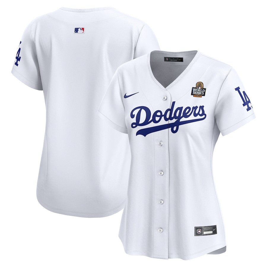 Los Angeles Dodgers Women's 2024 World Series Home Limited Jersey - White