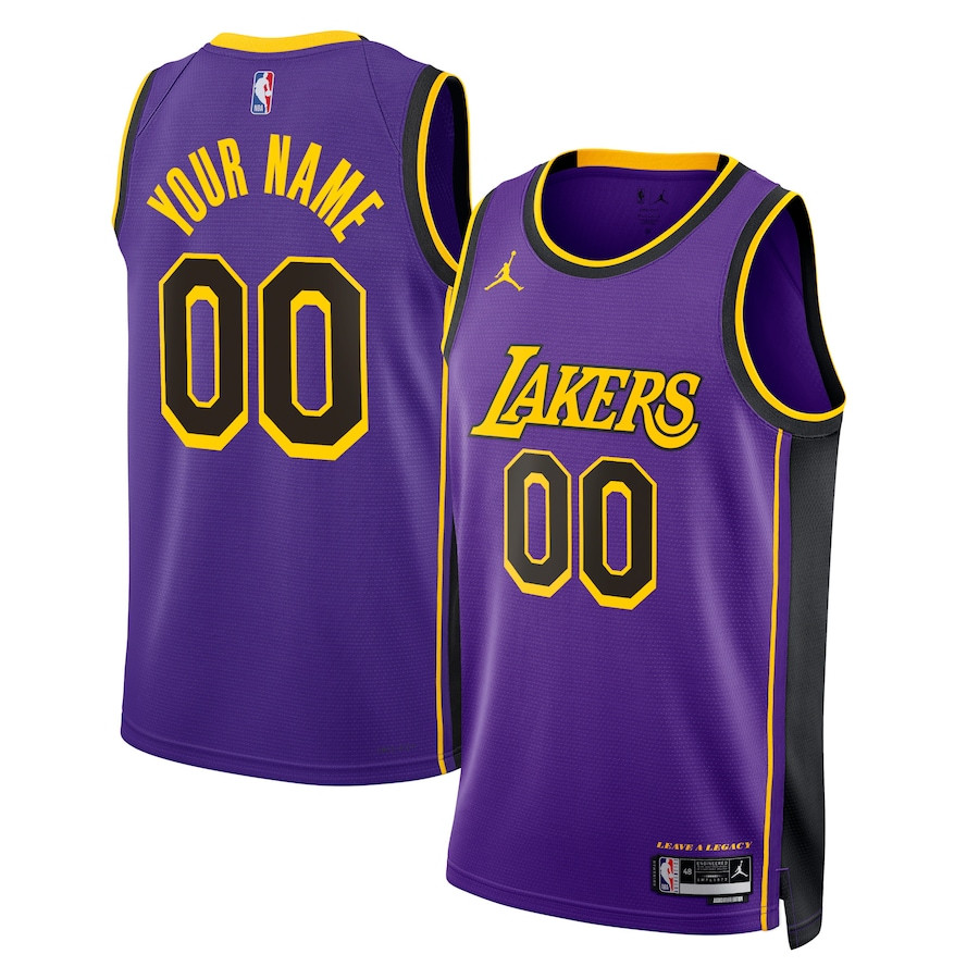 Los Angeles Lakers 2023/24 Statement Swingman Custom Men Jersey - Purple