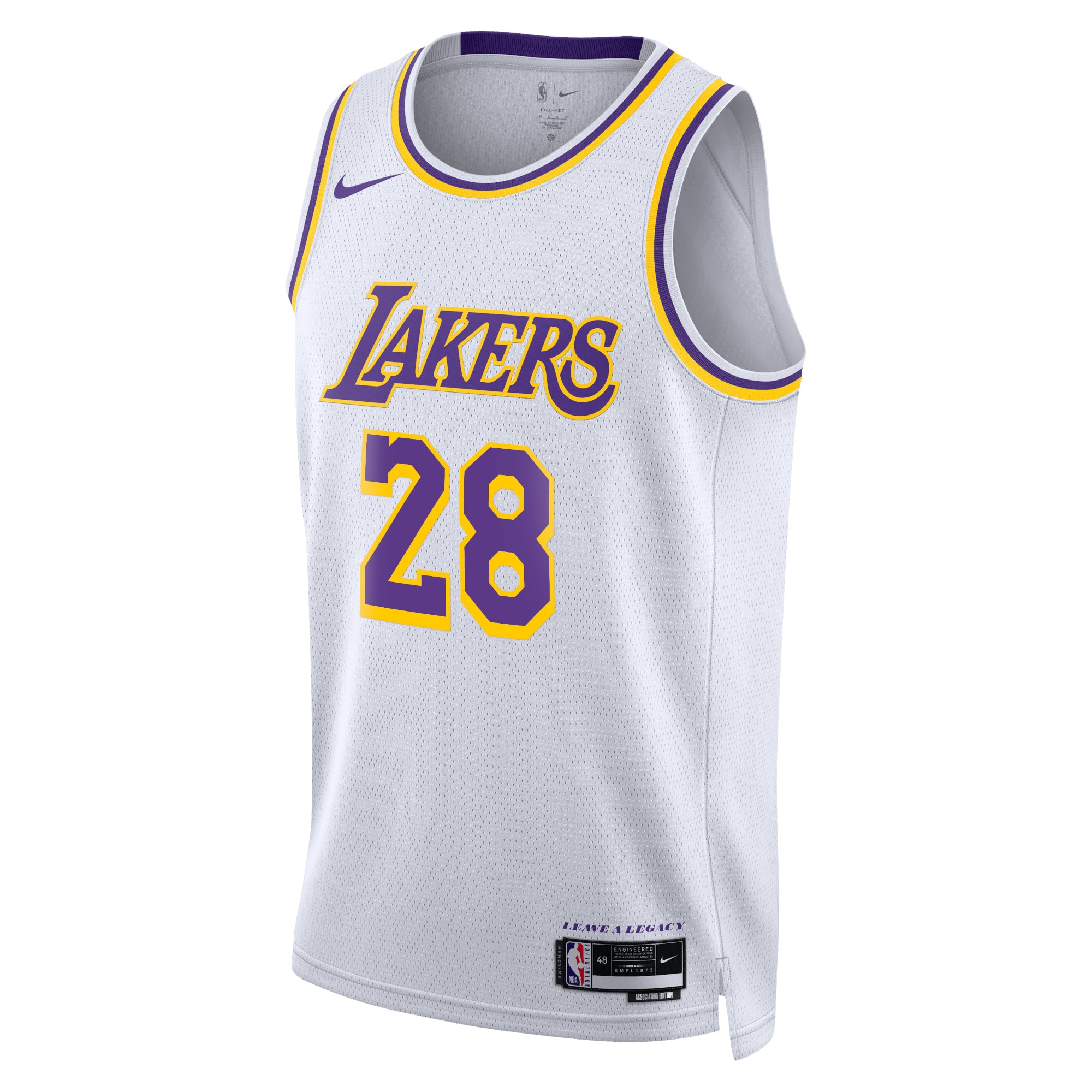 Los Angeles Lakers Association Edition Swingman Jersey - White - Rui Hachimura - Unisex