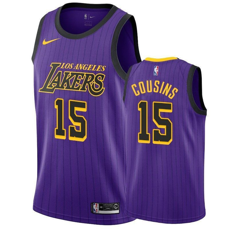Los Angeles Lakers Demarcus Cousins 15 City Men's Jersey