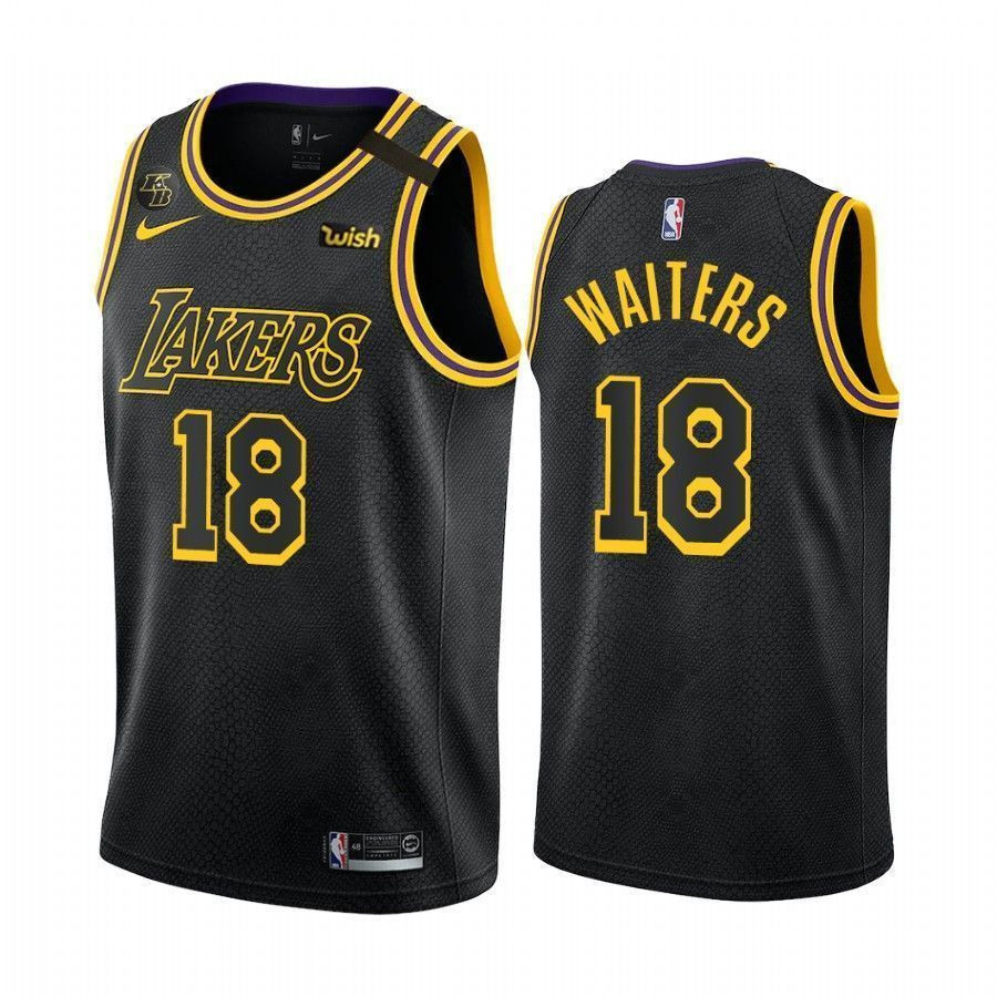 Los Angeles Lakers Dion Waiters 18 Black Mamba Inspired City Jersey