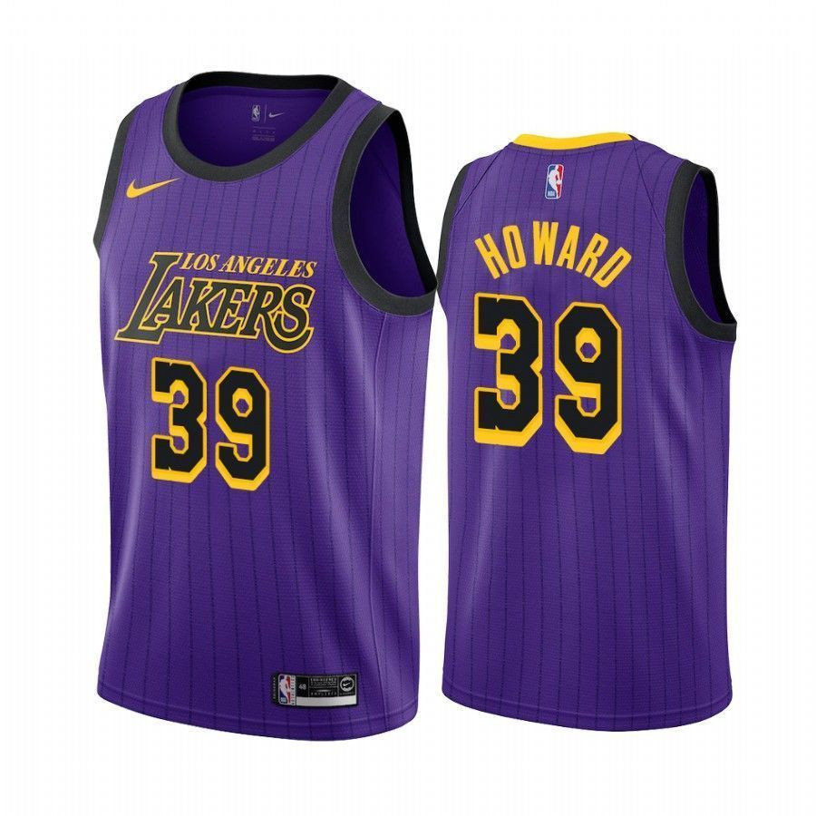 Los Angeles Lakers Dwight Howard 39 City Men's Jersey