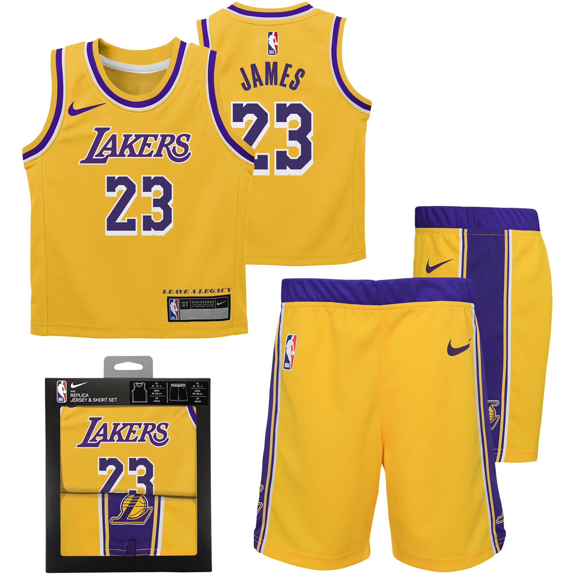 Los Angeles Lakers Icon Jersey Box Set - Lebron James - Infant