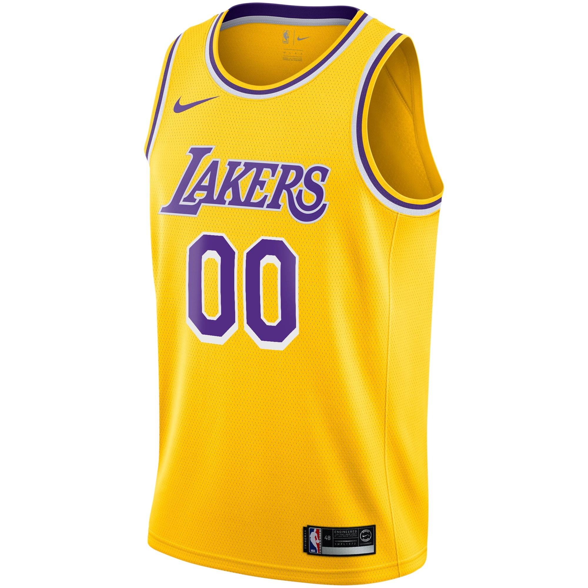 Los Angeles Lakers Icon Swingman Jersey - Custom - Mens