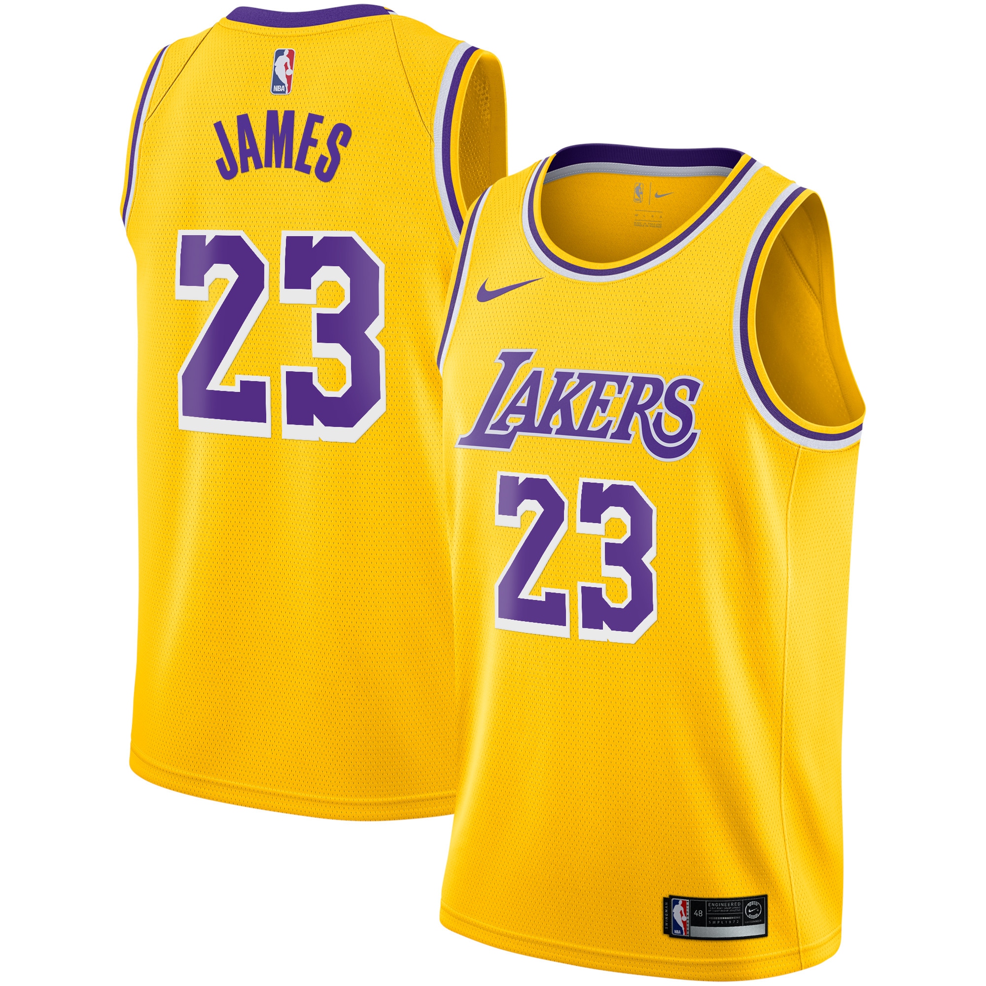Los Angeles Lakers Icon Swingman Jersey - Lebron James - Youth