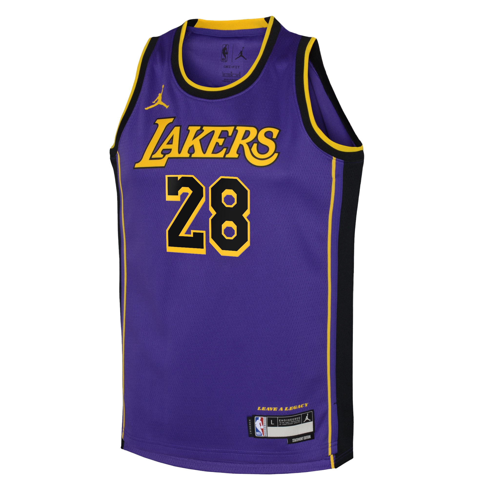 Los Angeles Lakers Jordan Statement Edition Swingman Jersey 22 - Purple - Rui Hachimura - Youth