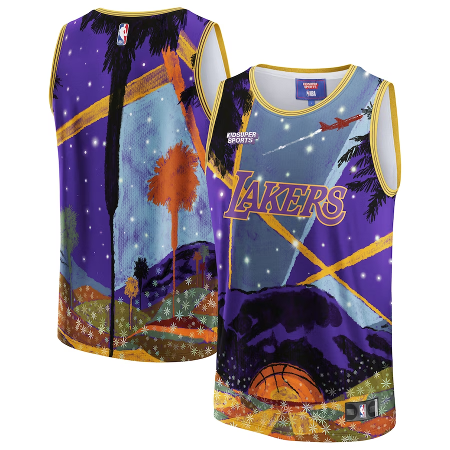 Los Angeles Lakers Nba & Kidsuper Studios Unisex Hometown Jersey - Purple