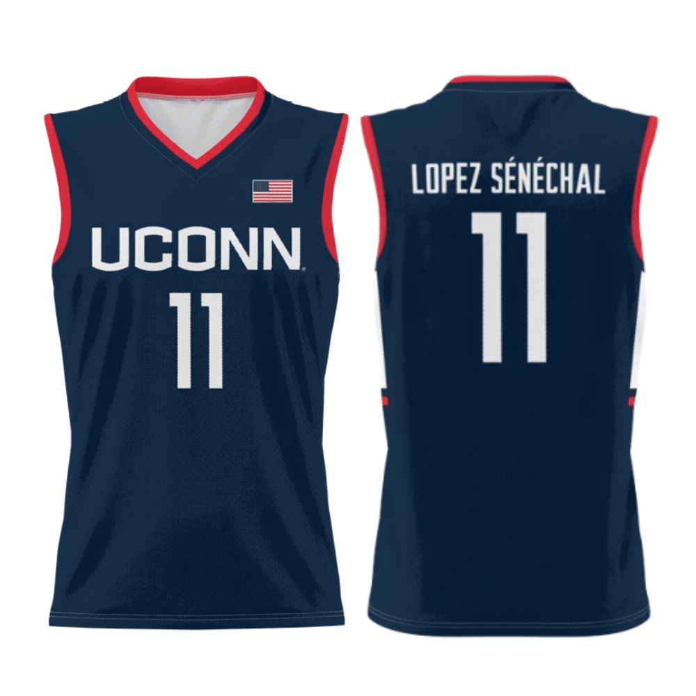 Lou Lopez Senechal #11 Uconn Huskies Basketball Jersey - Men Navy