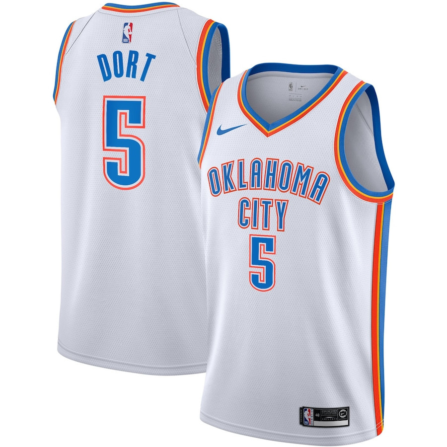 Luguentz Dort 5 Oklahoma City Thunder Unisex Swingman Jersey - Association Edition - White