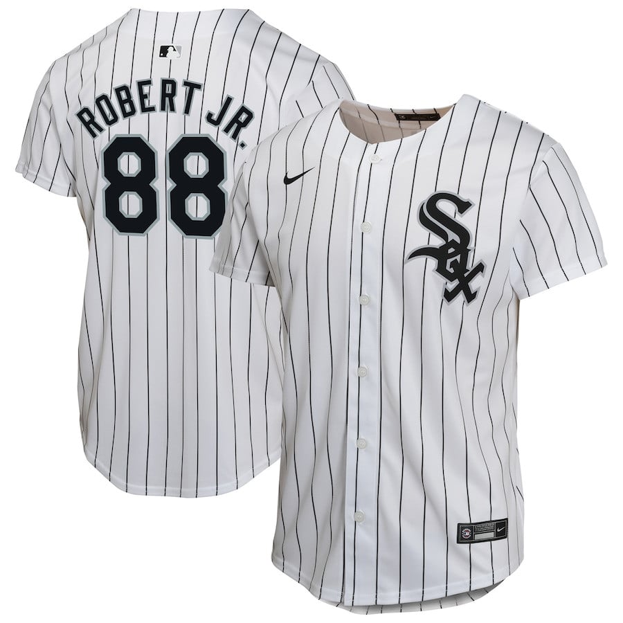 Luis Robert Jr. 88 Chicago White Sox Home Player Game Youth Jersey - White