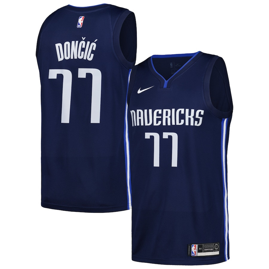 Luka Don??i???77 Dallas Mavericks Nike Swingman Men Jersey - City Edition - Navy