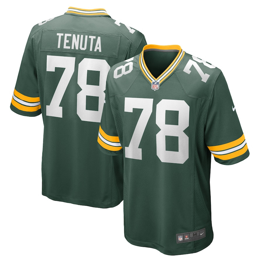 Luke Tenuta 78 Green Bay Packers Men Home Game Jersey - Green Js3923
