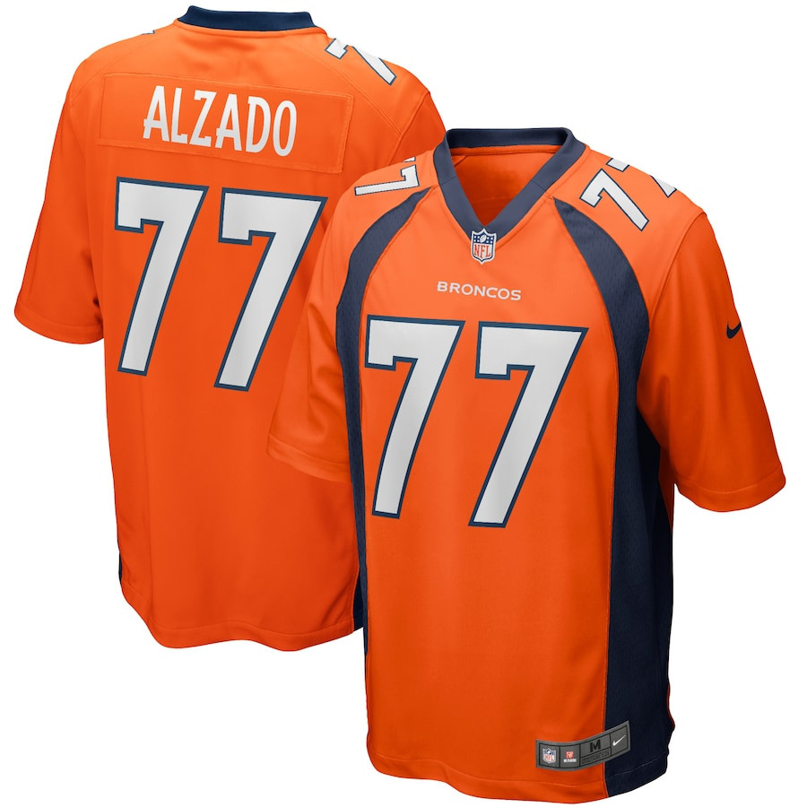 Lyle Alzado 77 Denver Broncos Men Game Retired Jersey - Orange Js2251