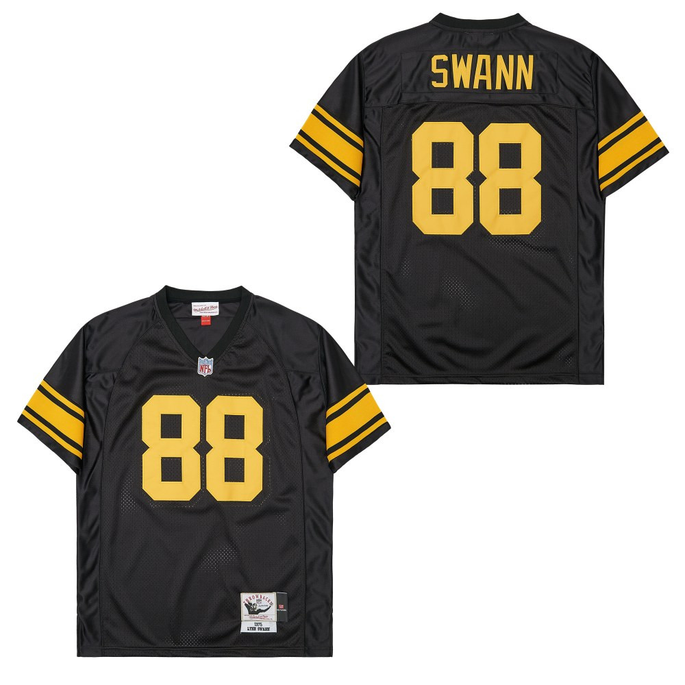 Lynn Swann 88 Pittsburgh Steelers Retro Throwback Men Jersey - Black Js9466