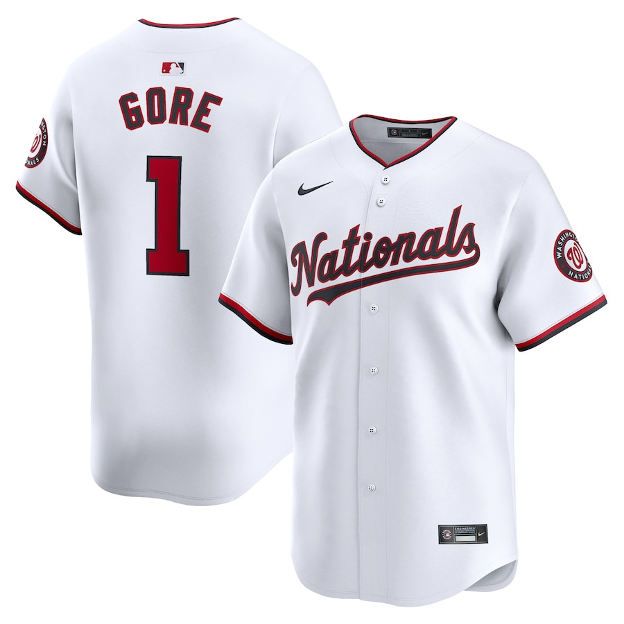 Mackenzie Gore 1 Washington Nationals Home Limited Player Men Jersey - White