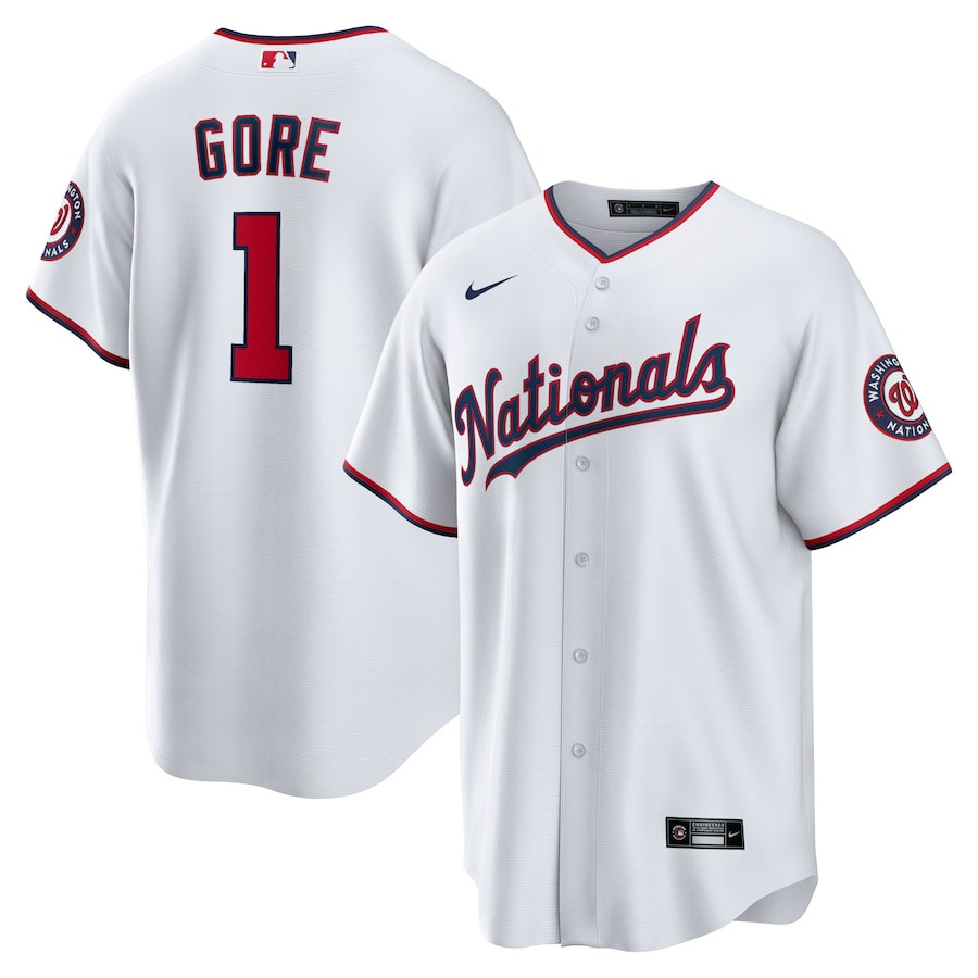 Mackenzie Gore 1 Washington Nationals Home Men Jersey - White