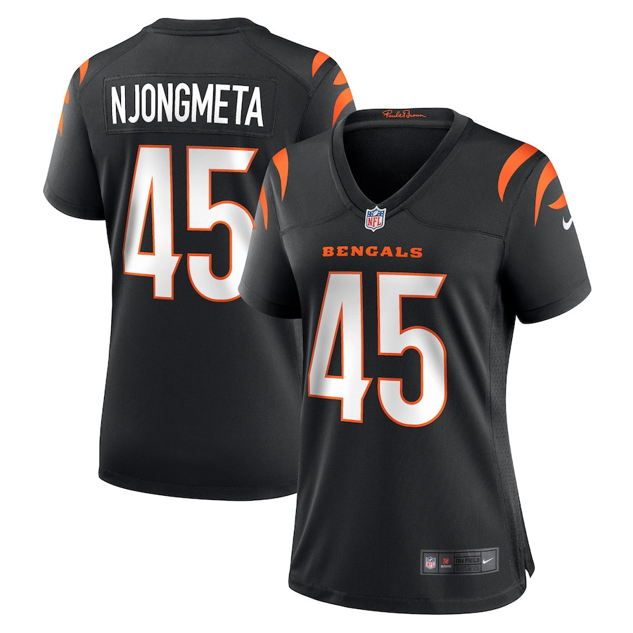 Maema Njongmeta 45 Cincinnati Bengals Women's Game Jersey - Black Js8605