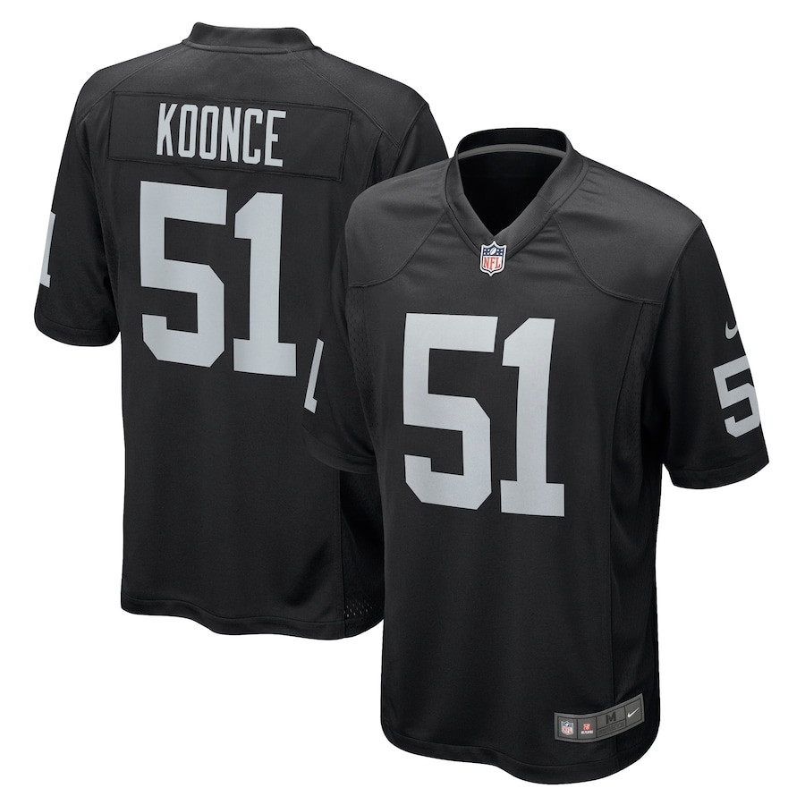 Malcolm Koonce 51 Las Vegas Raiders Men Game Jersey - Black Js5888