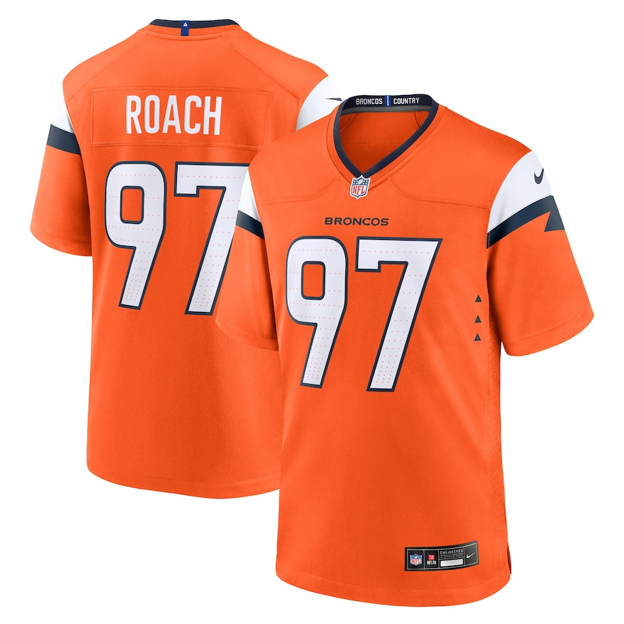 Malcolm Roach 97 Denver Broncos Team Game Men Jersey - Orange Js2602