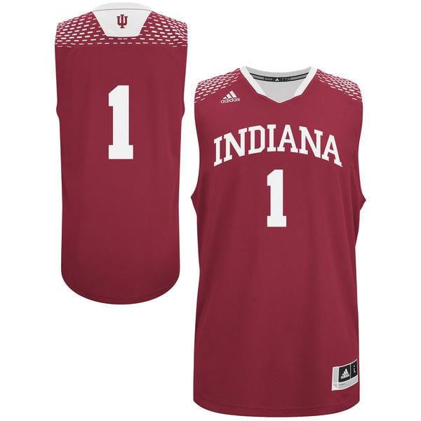 Male Indiana Hoosiers 1 Cream Basketball Jersey