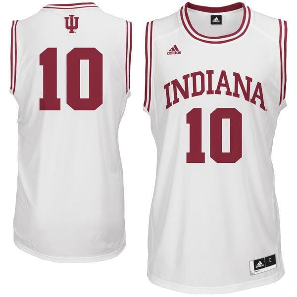 Male Indiana Hoosiers 10 Cream Basketball Jersey
