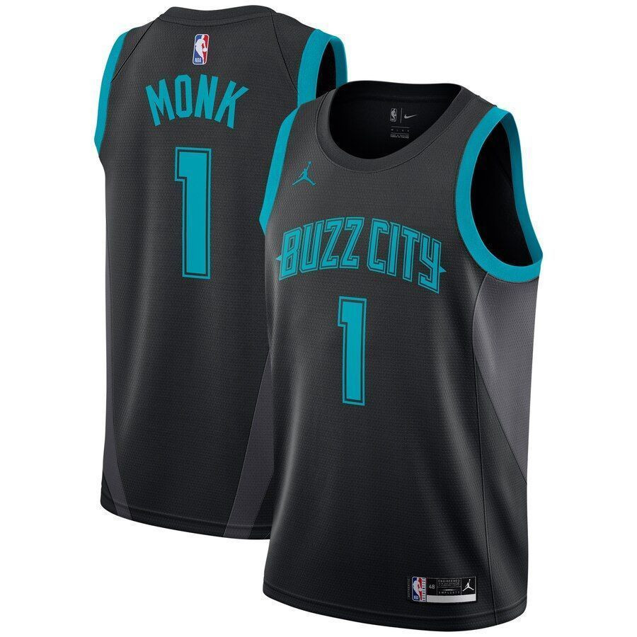 Malik Monk Charlotte Hornets City Edition Swingman Jersey - Black