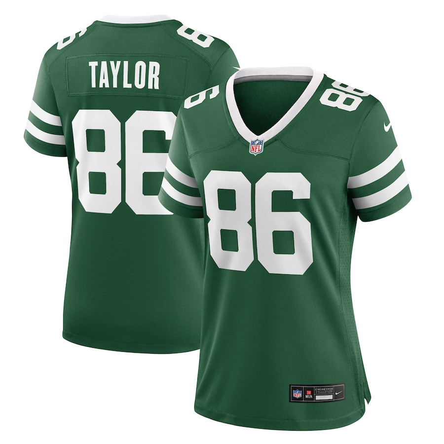 Malik Taylor 86 New York Jets Women's Team Game Jersey - Legacy Green Js6165