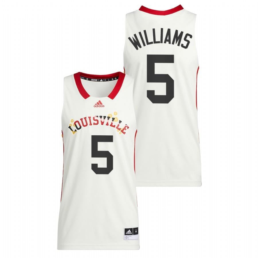Malik Williams 5 White Louisville Cardinals 2022 Basketball Honoring Black Excellence Jersey
