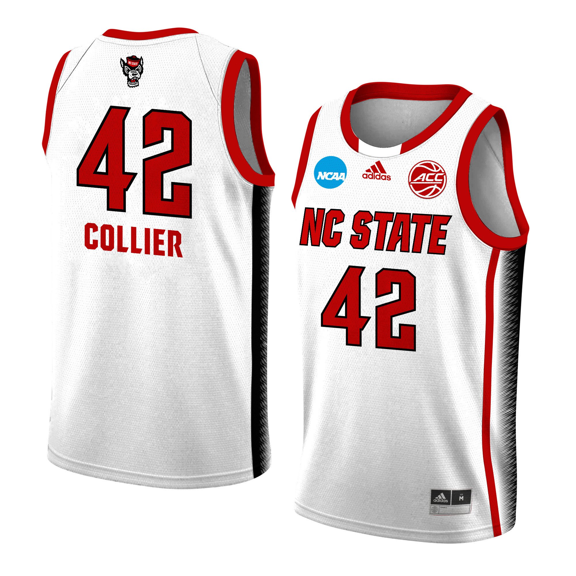 Mallory Collier 42 Nc State Wolfpack 2024 Women's Basketball Jersey - White, Unisex Jersey