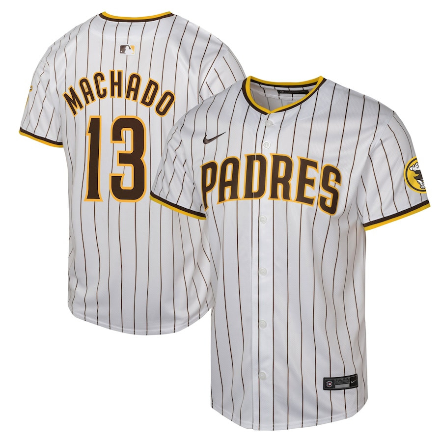 Manny Machado 13 San Diego Padres Home Limited Player Youth Jersey - White