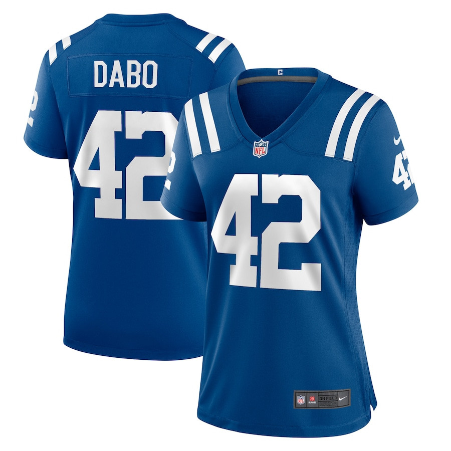 Marcel Dabo 42 Indianapolis Colts Women's Game Jersey - Royal Js6456
