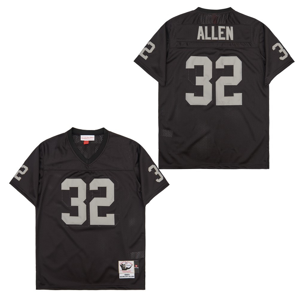 Marcus Allen 32 Las Vegas Raiders Throwback Men Jersey - Black Js5972