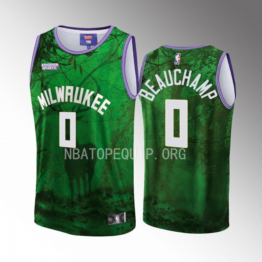 Marjon Beauchamp 0 Milwaukee Bucks Nba & Kidsuper Studios Unisex Hometown Jersey