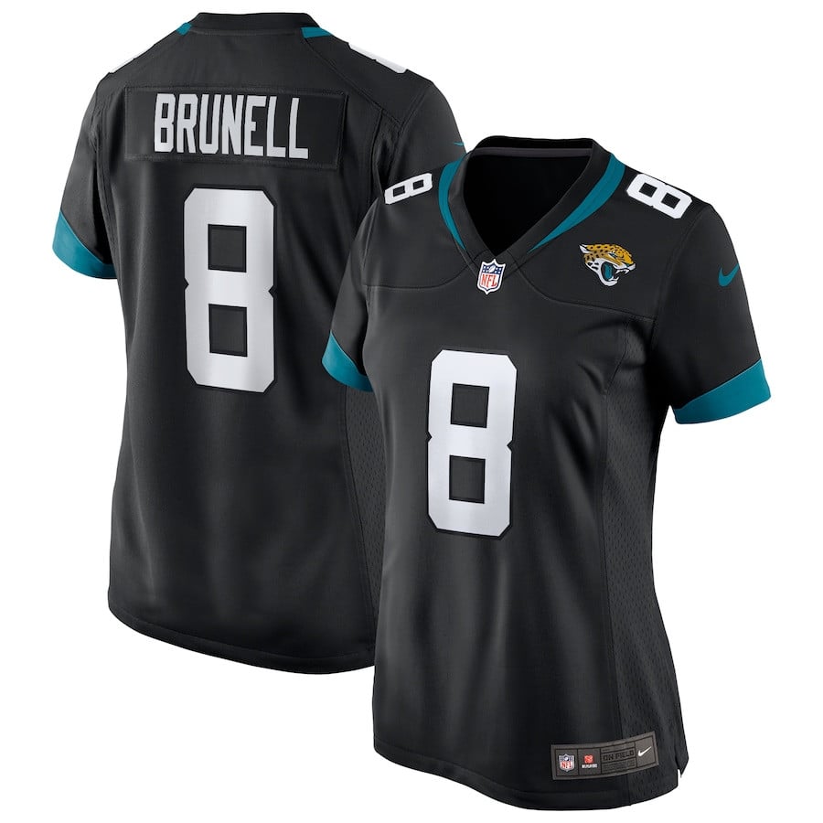 Mark Brunell 8 Jacksonville Jaguars Women Game Retired Jersey - Black Js1312