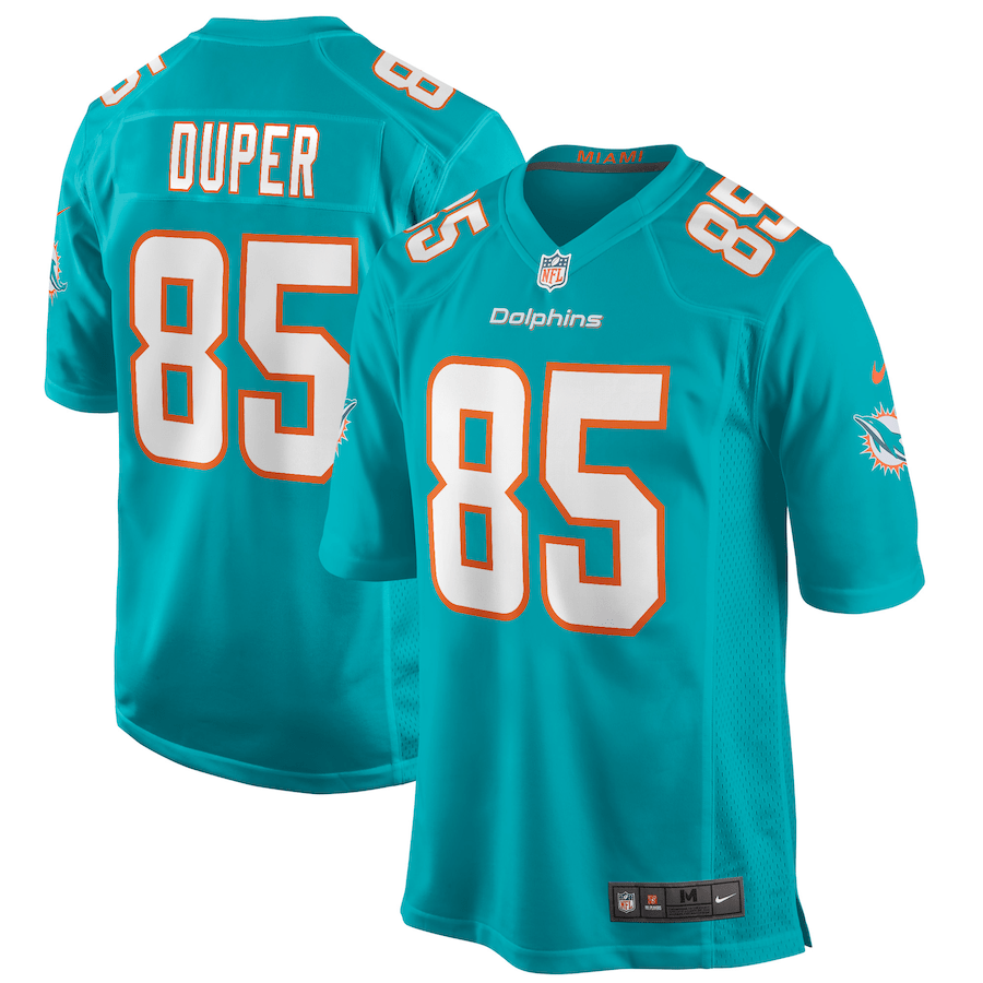 Mark Duper 85 Miami Dolphins Men Game Retired Jersey - Aqua Js4783