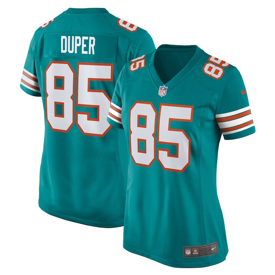 Mark Duper 85 Miami Dolphins Women Retired Jersey - Aqua Js5682