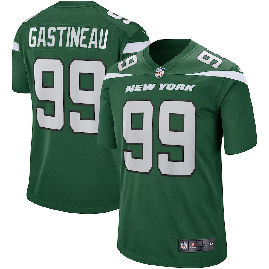 Mark Gastineau 99 New York Jets Men Game Retired Jersey - Gotham Green Js1483