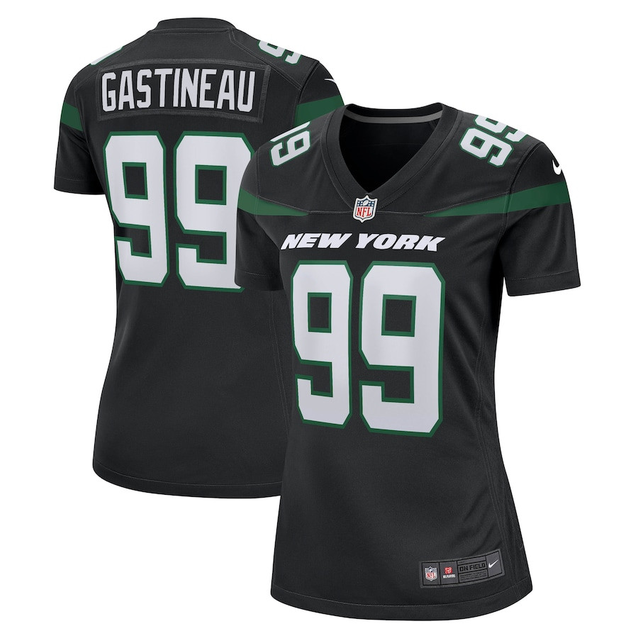 Mark Gastineau 99 New York Jets Women Game Jersey - Stealth Black Js1194