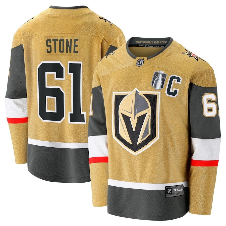 Mark Stone 61 Vegas Golden Knights 2023 Stanley Cup Final Home Breakaway Player Jersey - Gold