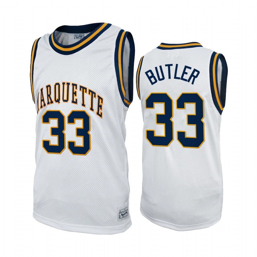 Marquette Golden Eagles Jimmy Butler 33 Jersey Commemorative Classic White Uniform