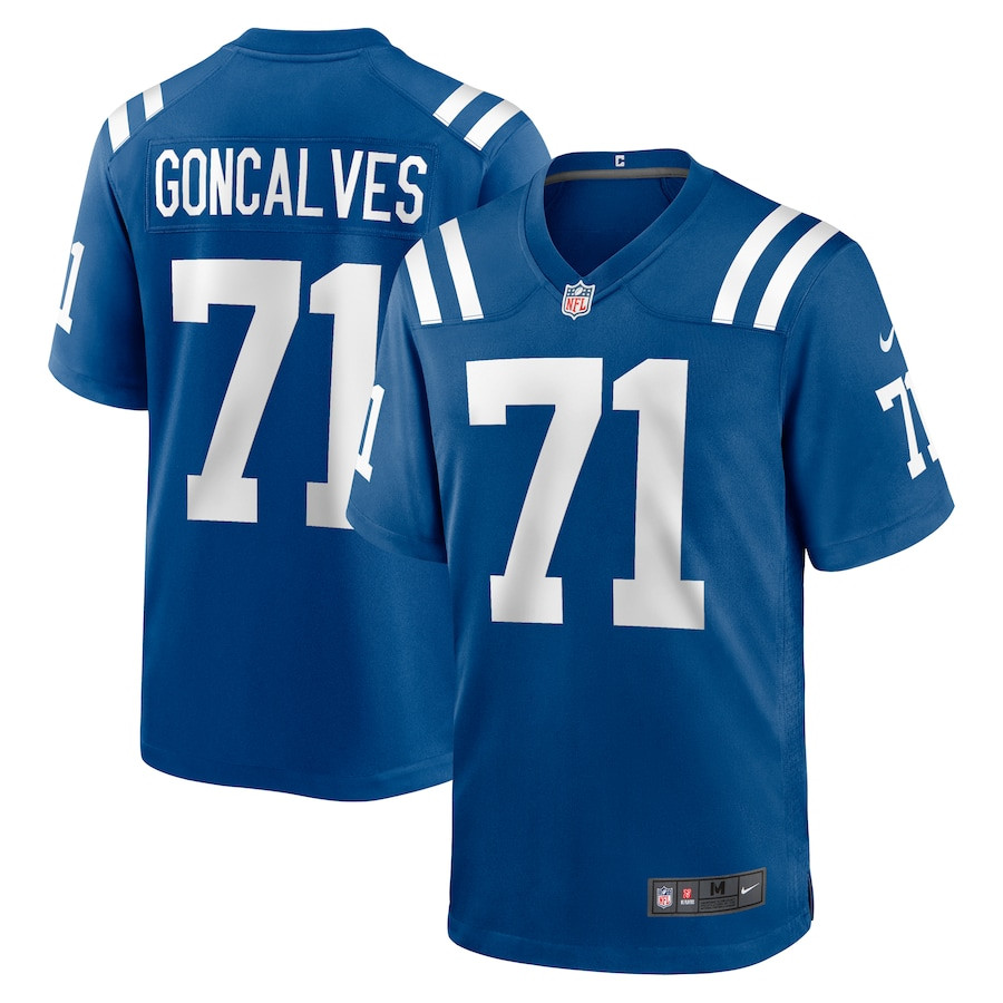 Matt Goncalves 71 Indianapolis Colts Game Men Jersey - Royal Js4446