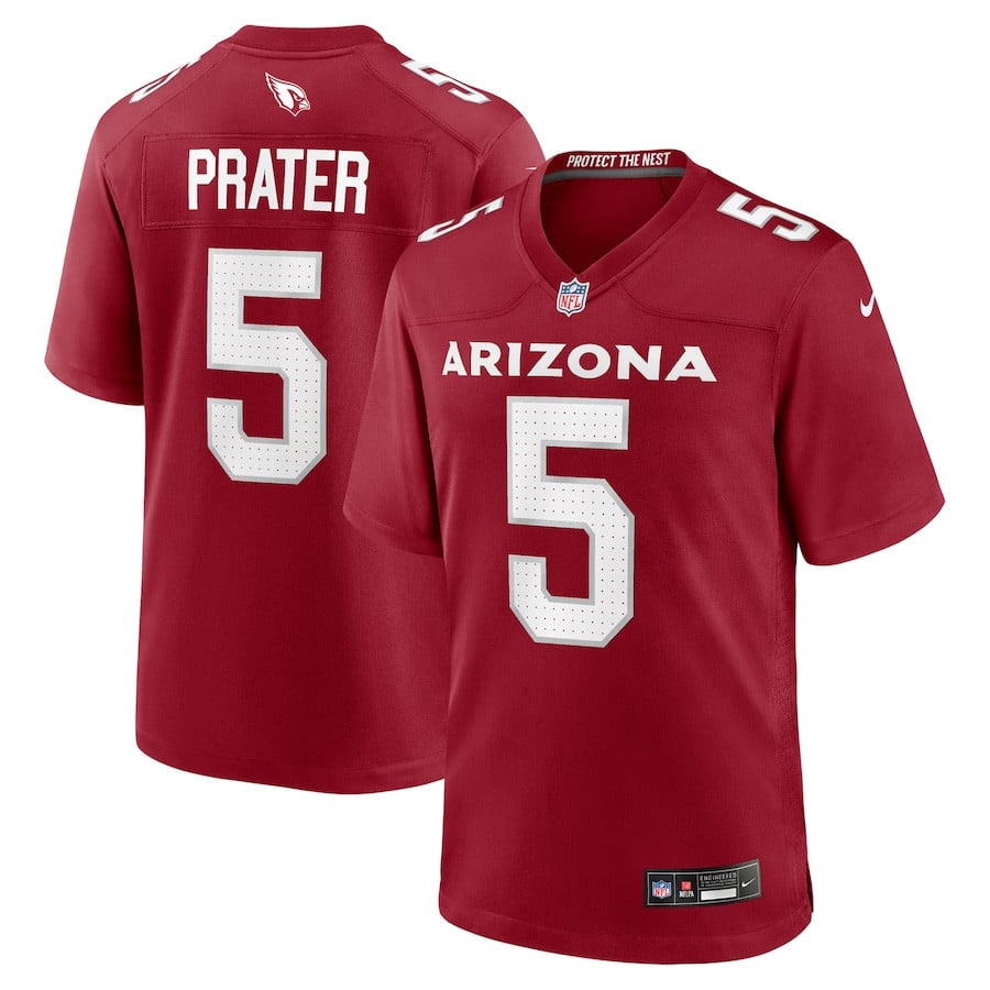 Matt Prater 5 Arizona Cardinals Team Game Men Jersey - Cardinal Js7070
