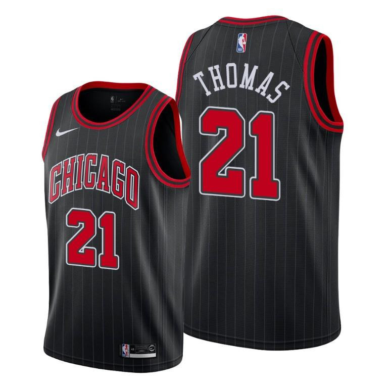 Matt Thomas Chicago Bulls Black Statement Edition Jersey 21 - Men Jersey