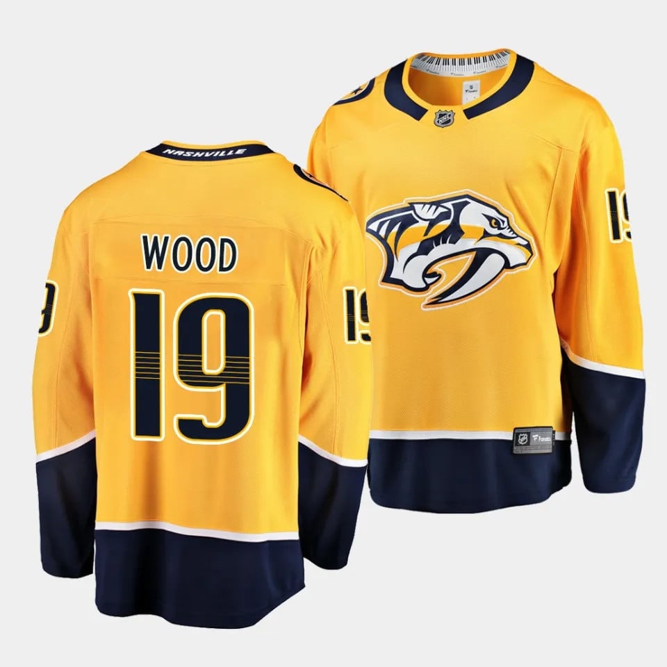 Matvei Michkov #19 Nashville Predators 2023 Draft Home Men Jersey - Yellow