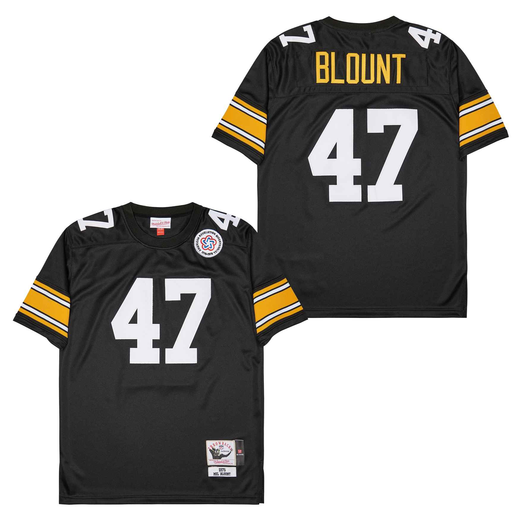 Mel Blount 47 Pittsburgh Steelers Retro Throwback Men Jersey - Black Js4602