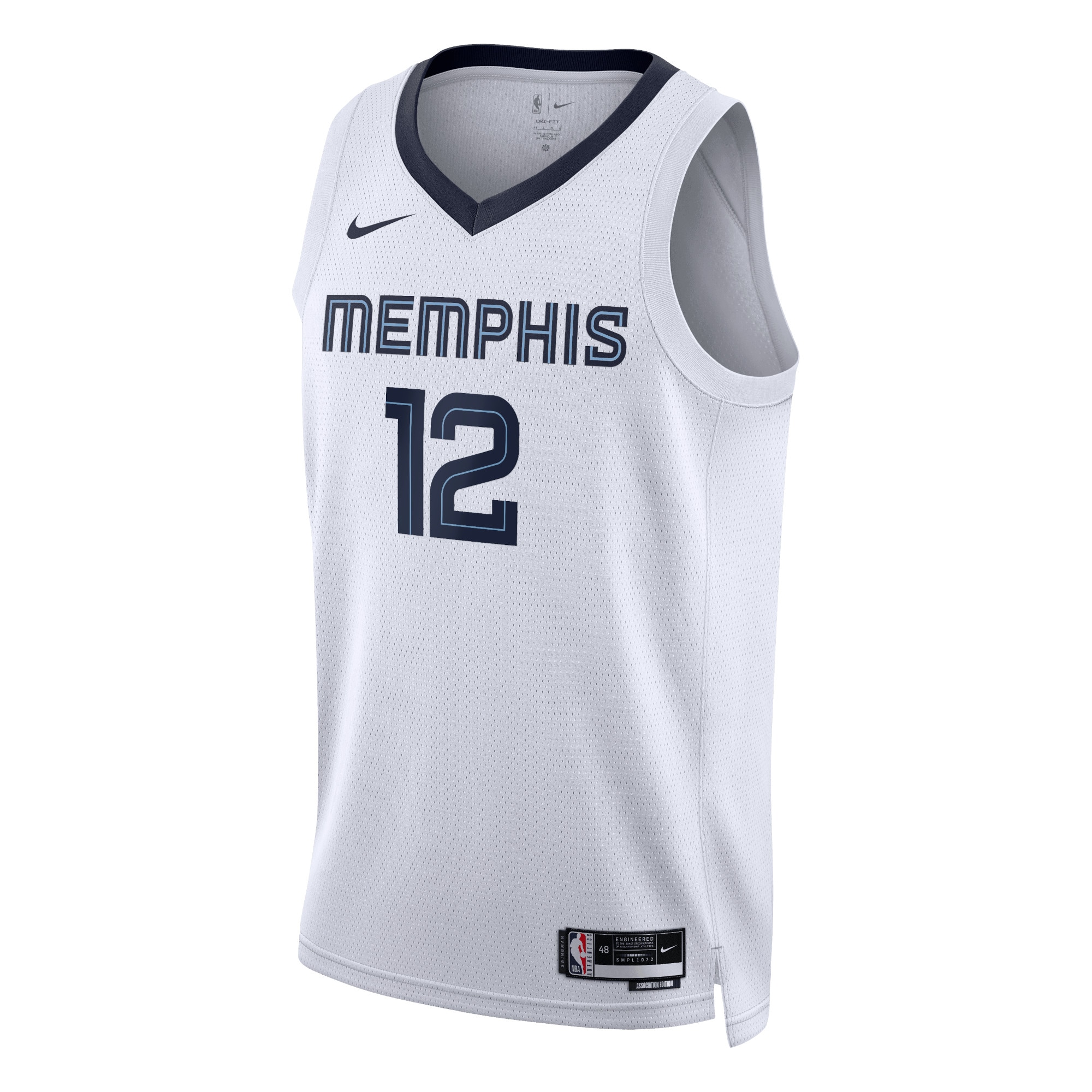 Memphis Grizzlies Association Edition Swingman Jersey - White - Ja Morant - Unisex