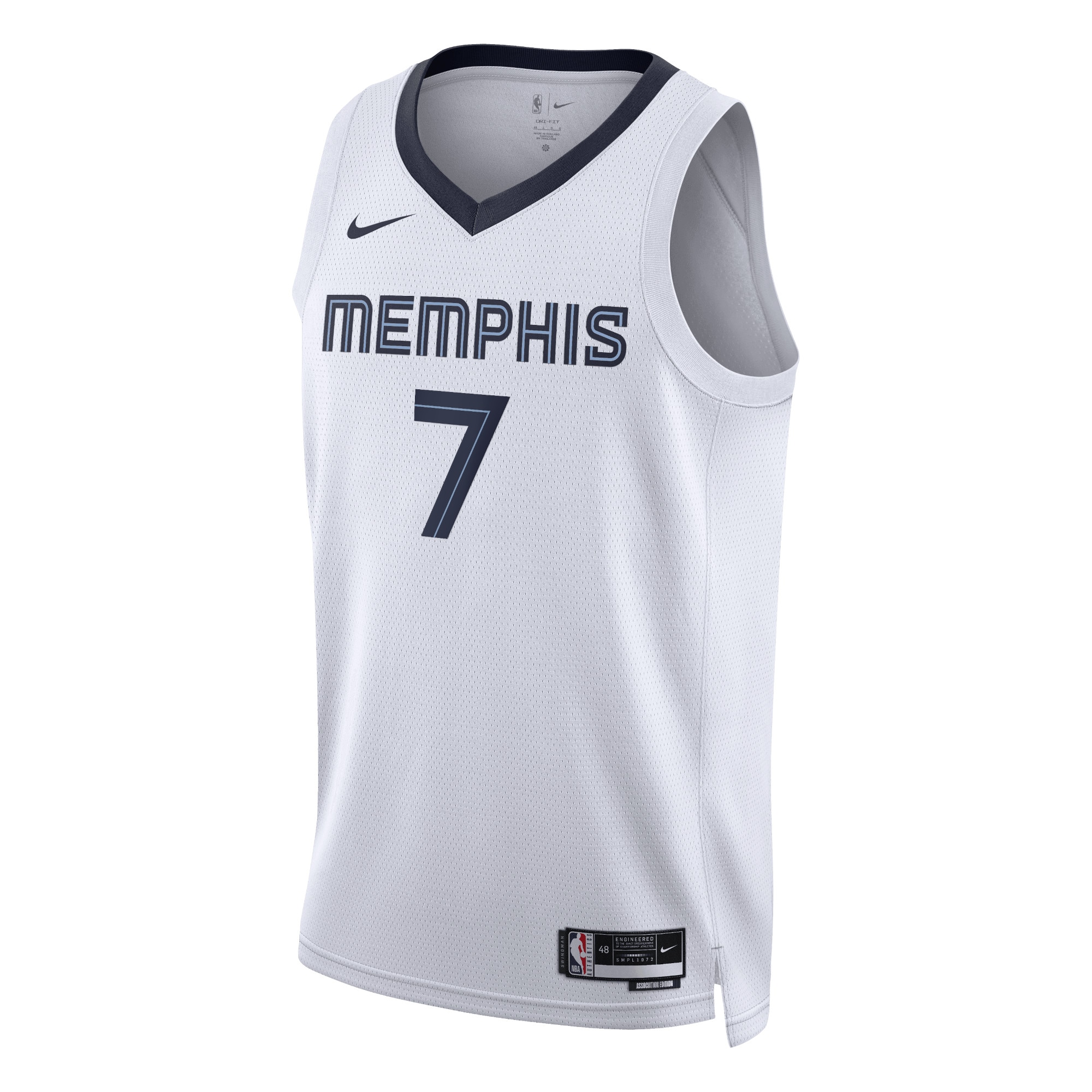 Memphis Grizzlies Association Edition Swingman Jersey - White - Santi Aldama - Unisex