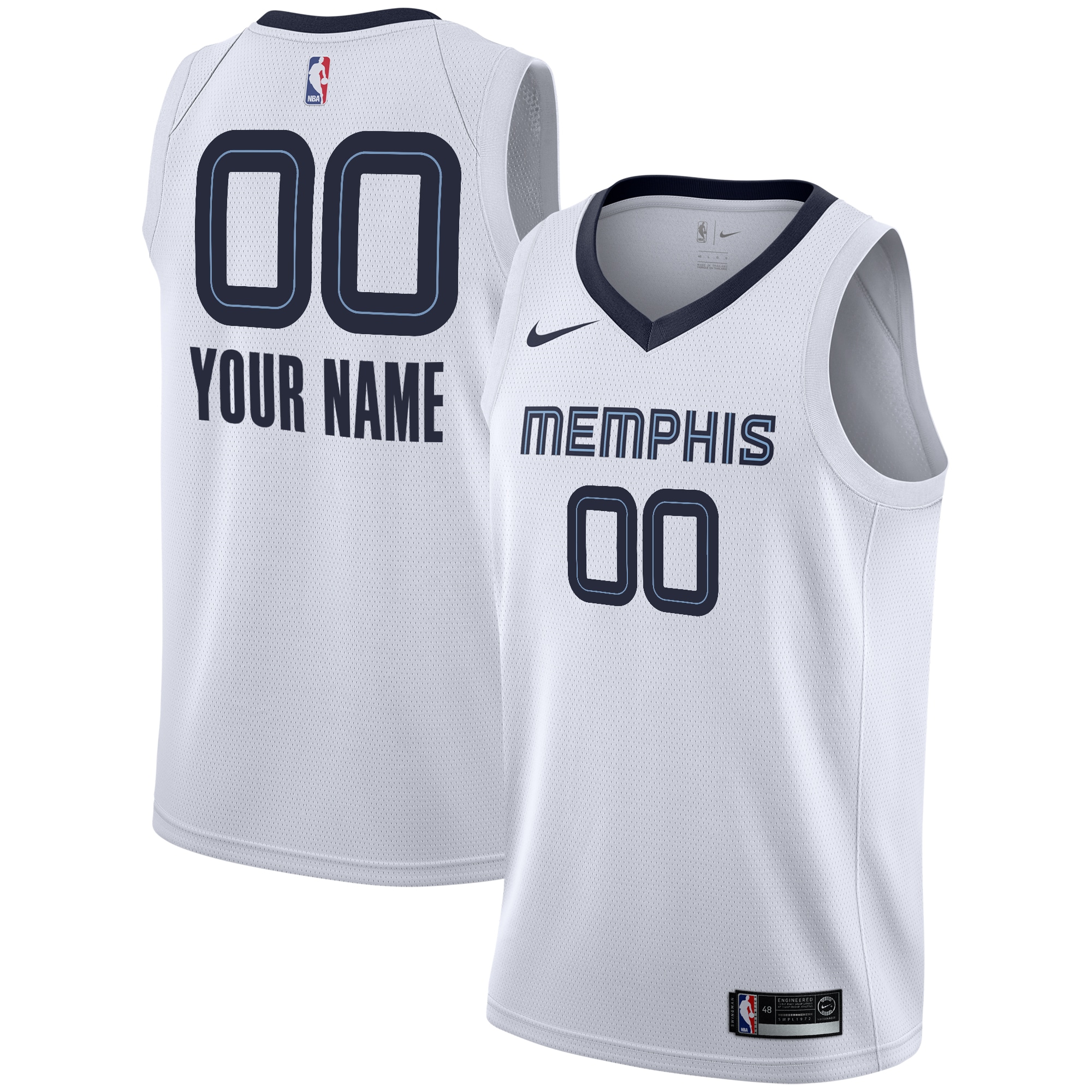 Memphis Grizzlies Association Swingman Jersey - Custom - Youth
