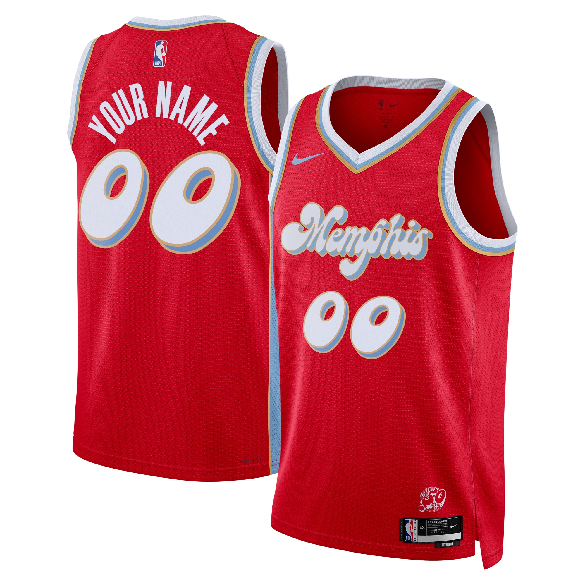 Memphis Grizzlies City Edition Swingman Jersey 2024 - Custom - Unisex